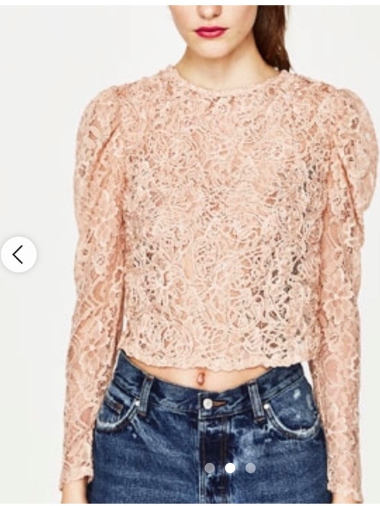 Zara Tops - Zara Long Sleeved Lace Shirt